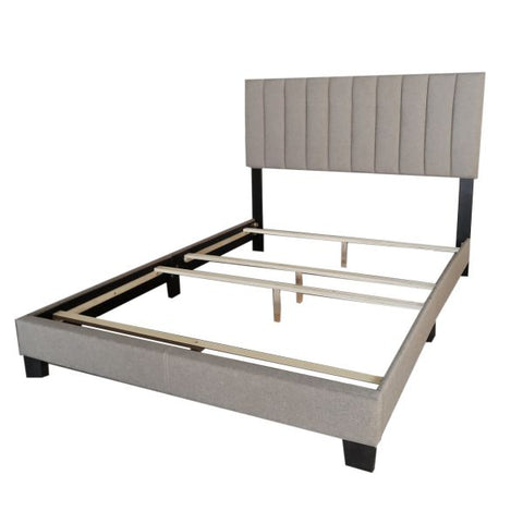 Jedd 60" Queen Bed in Light Grey Fabric