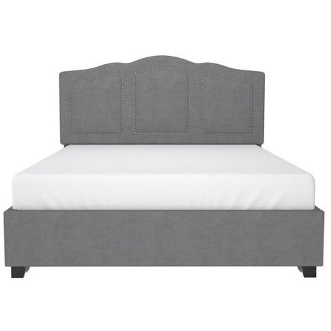 Diana 60" Queen Platform Bed with Storage Drawers in Grey