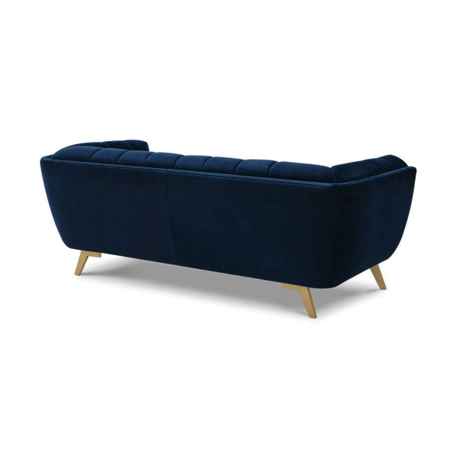 Yaletown Mid Century Sofa - Dark Blue