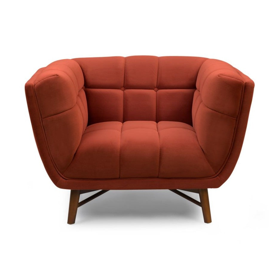 Kitsilano Accent Chair - Velvet Rust
