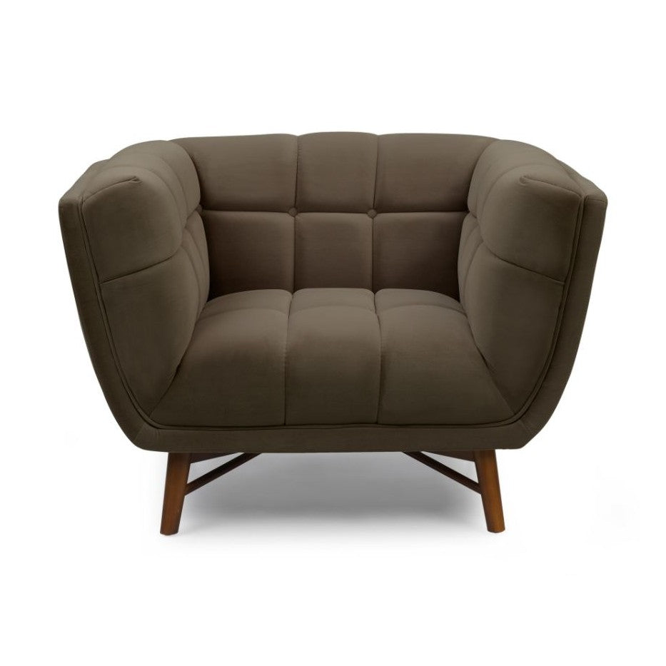 Kitsilano Accent Chair - Velvet Dark Grey