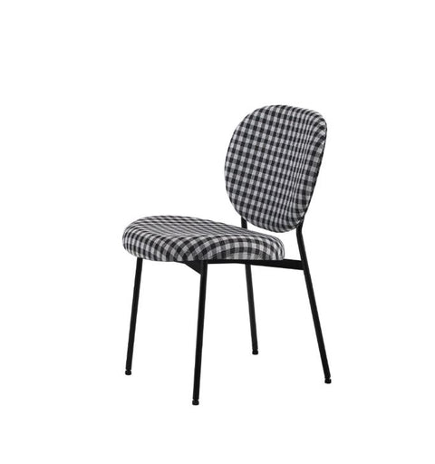 Vashi Dining Chair - Black 'n White Plaid
