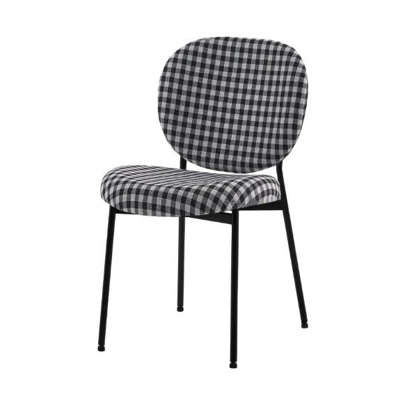Vashi Dining Chair - Black & White Plaid