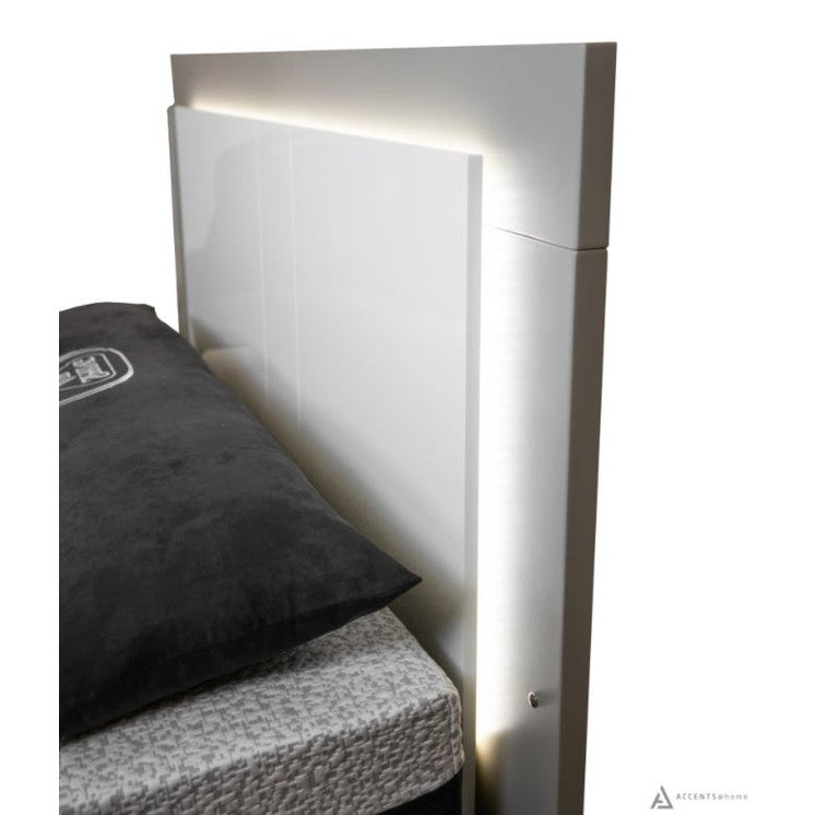 Patricia King Bed With Lift Up Storage - Two Tone