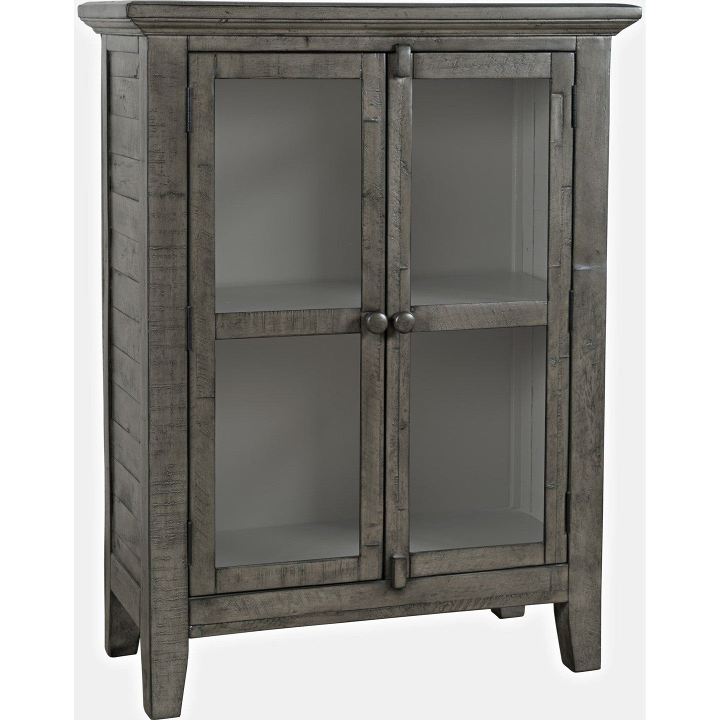 Rustic 2 Door High Cabinet 32" - Stone