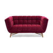 Kitsilano Loveseat - Velvet Merlot Floor Model at Coquitlam Centre