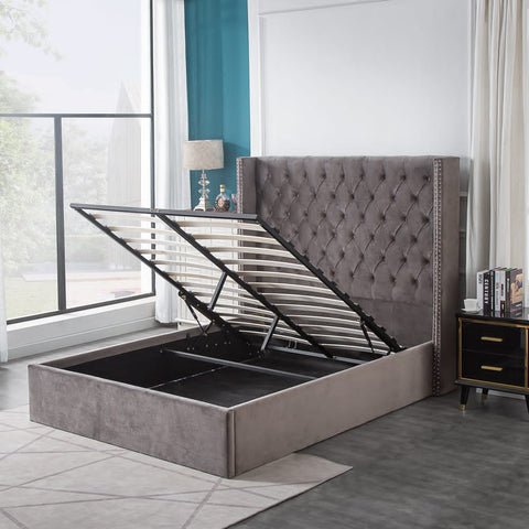 Tracy Upholstered Storage Bed - Queen