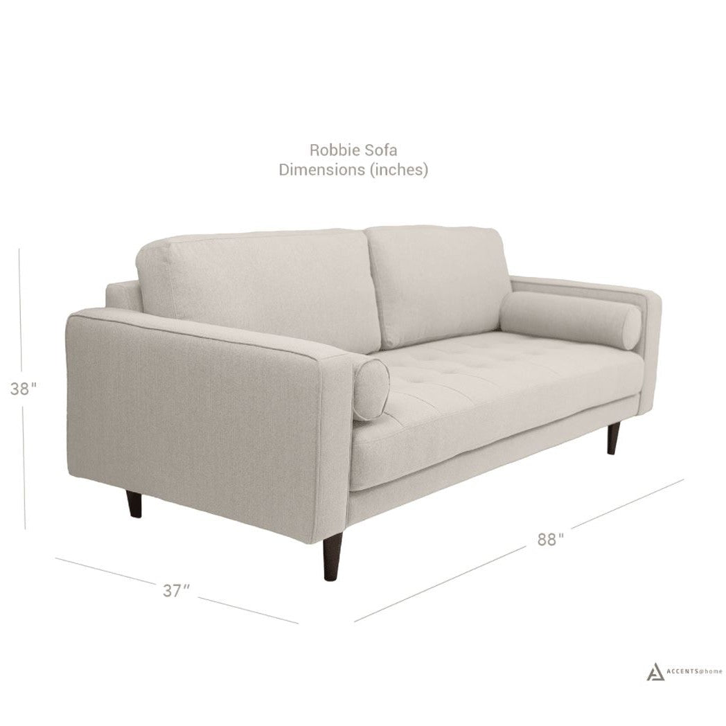 Robbie Fabric Sofa - Stone