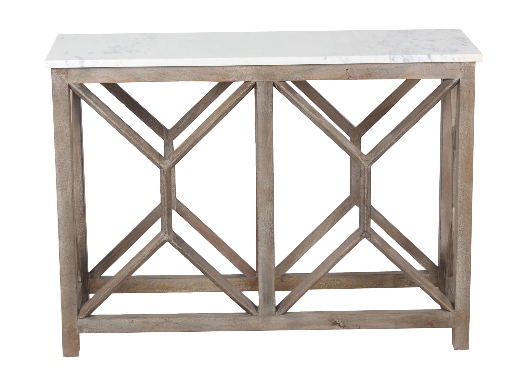 Calicut Console Table Marble Top AccentsHome