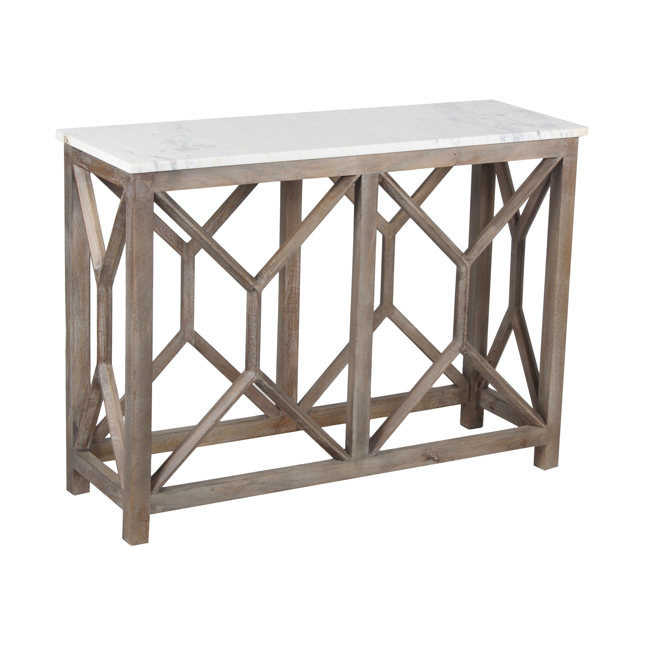 Calicut Console Table Marble Top