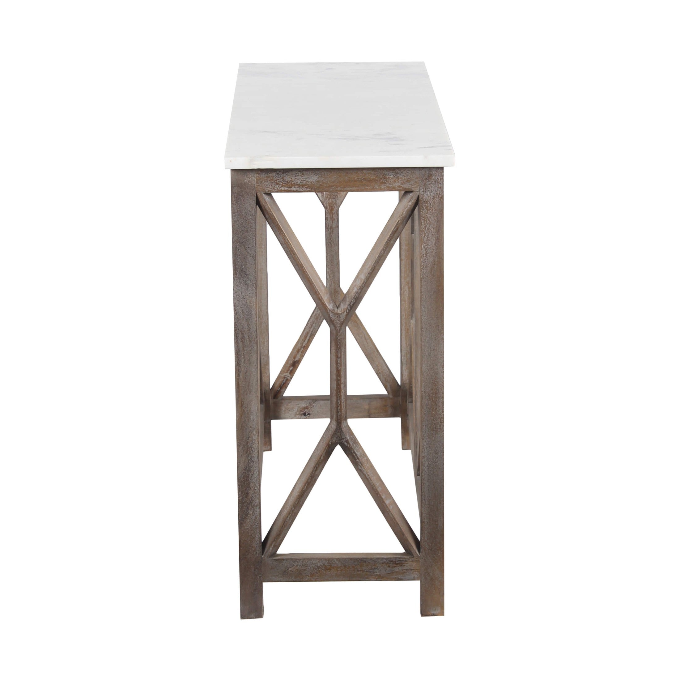 Calicut Console Table Marble Top
