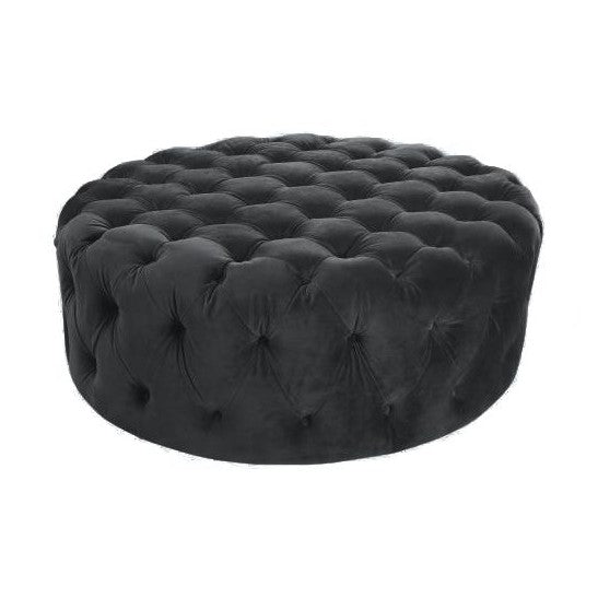 Maja Round Large Ottoman 42" - Gray #21