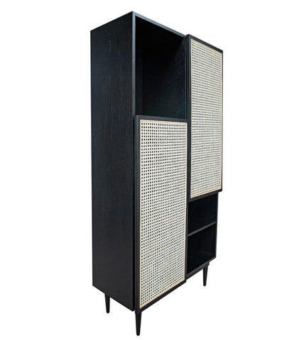 Cane Bookcase - Black