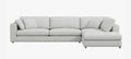 Joelle Sectional - Right Chaise - Axel Grey