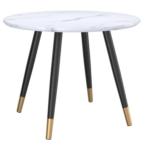Emery Round Dining Table in White
