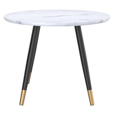 Emery Round Dining Table in White