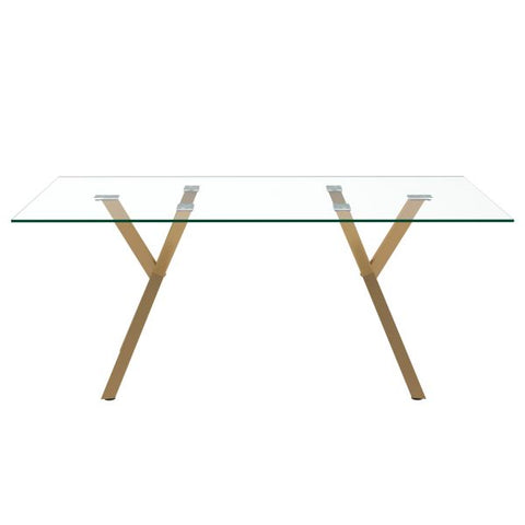 Stark Dining Table in Gold