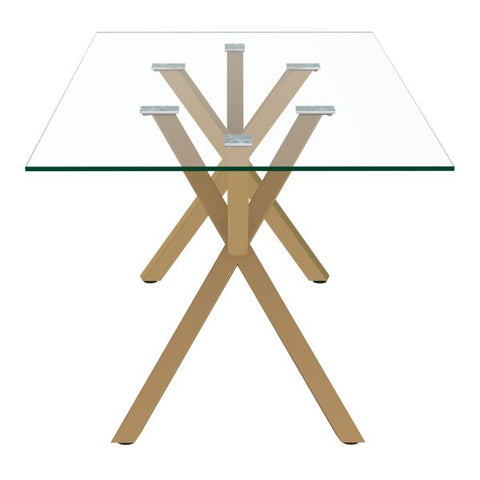 Stark Dining Table in Gold