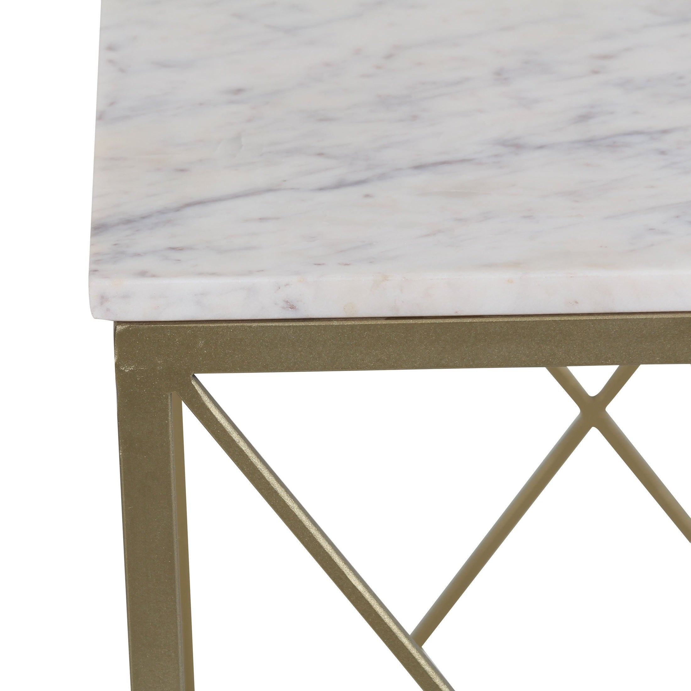 Catherine Coffee Table Gold with Marble top