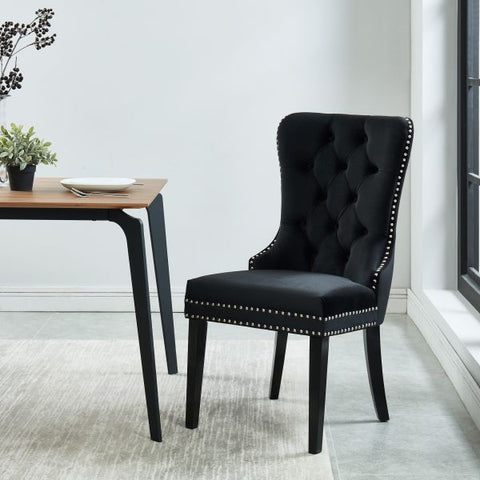 Rizzo Side Chair, set of 2 in Black