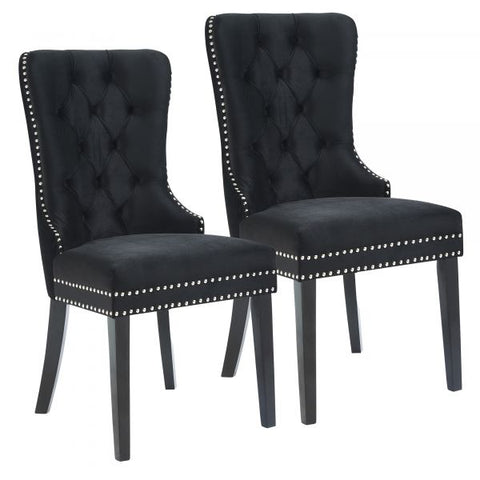 Rizzo Side Chair, set of 2 in Black