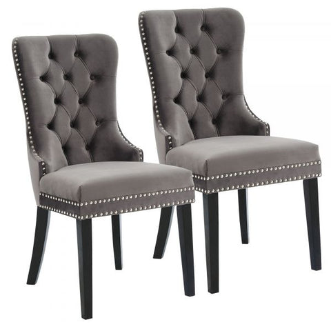 Rizzo Side Chair, set of 2 in Grey