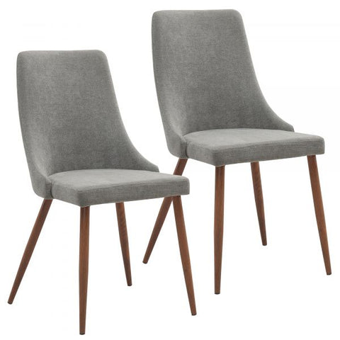 Cora Side Chair, set of 2 in Grey