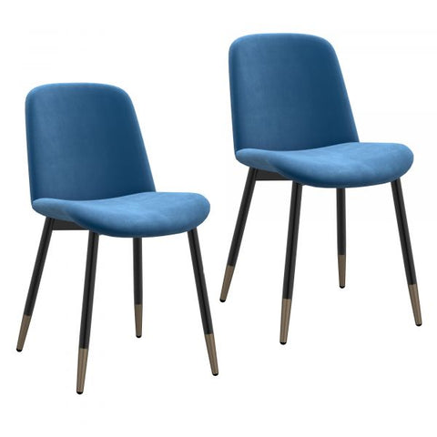 Gabi Side Chair, set of 2, in Blue