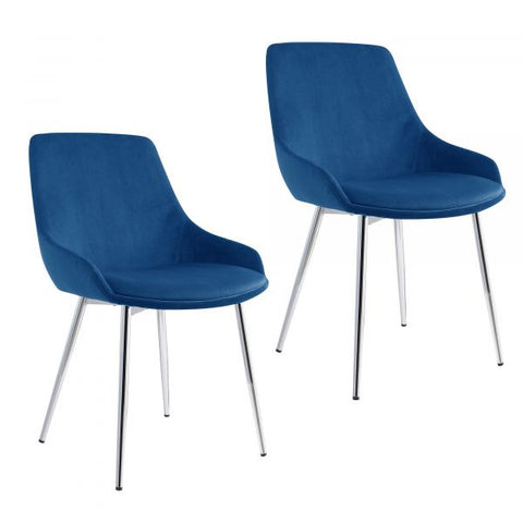Cassidy Side Chair, set of 2 in Blue