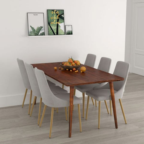 Carmilla Side Chair, set of 2 in Grey