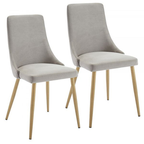 Carmilla Side Chair, set of 2 in Grey