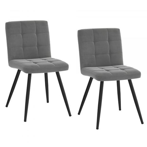 Suzette Side Chair, set of 2 in Grey