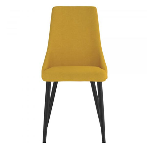 Venice Side Chair, set of 2 in Mustard