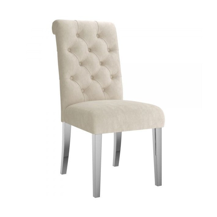 Chloe Side Chair, set of 2 in Beige