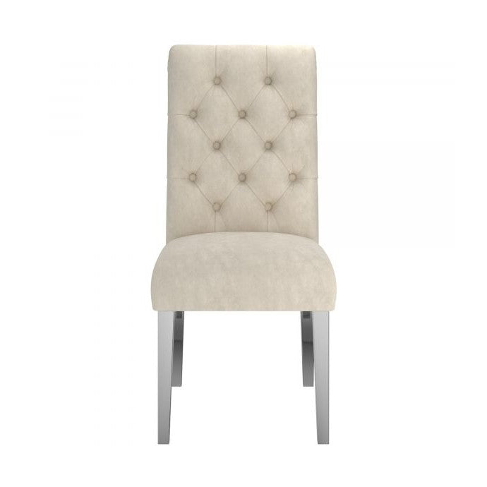 Chloe Side Chair, Set of 2 in Beige