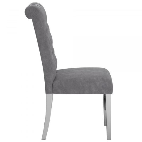 Chloe Side Chair, set of 2 in Grey