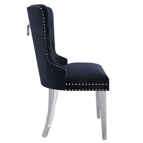 Hollis Side Chair, set of 2, in Black