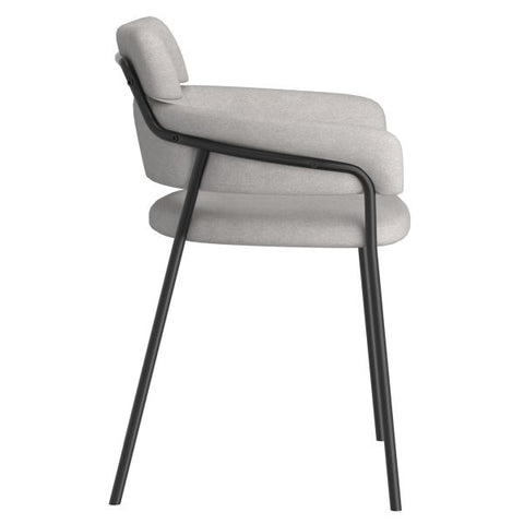 Axel Side Chair, Set of 2 in Grey and Black