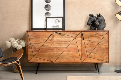 Solid mango wood sideboard 2025