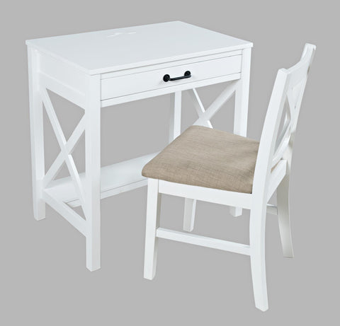 Hobson desk chair white