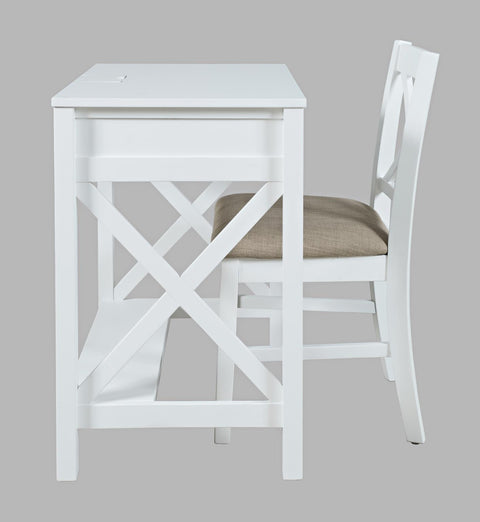 Hobson desk chair white
