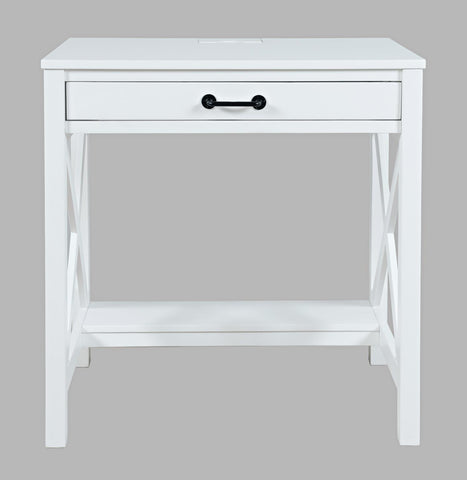 Hobson power small desk white