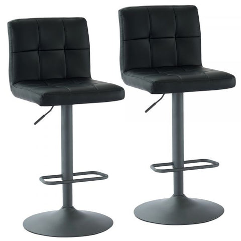 Fusion Air Lift Stool, set of 2 in Black
