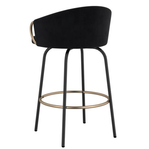 Lavo 26" Counter Stool, set of 2, in Black
