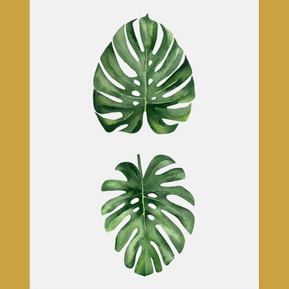 Forest Finds  Set of 5 Alloy Matt - Golden Frame Wall Art