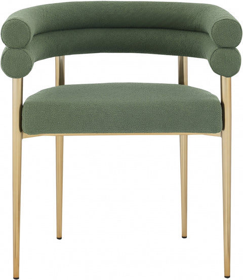 Brisa Fabric Dining Chair - Green