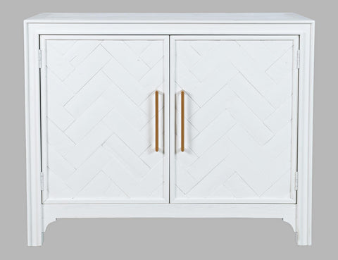 Gramercy 2 door accent cabinet white