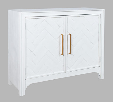 Gramercy 2 door accent cabinet white