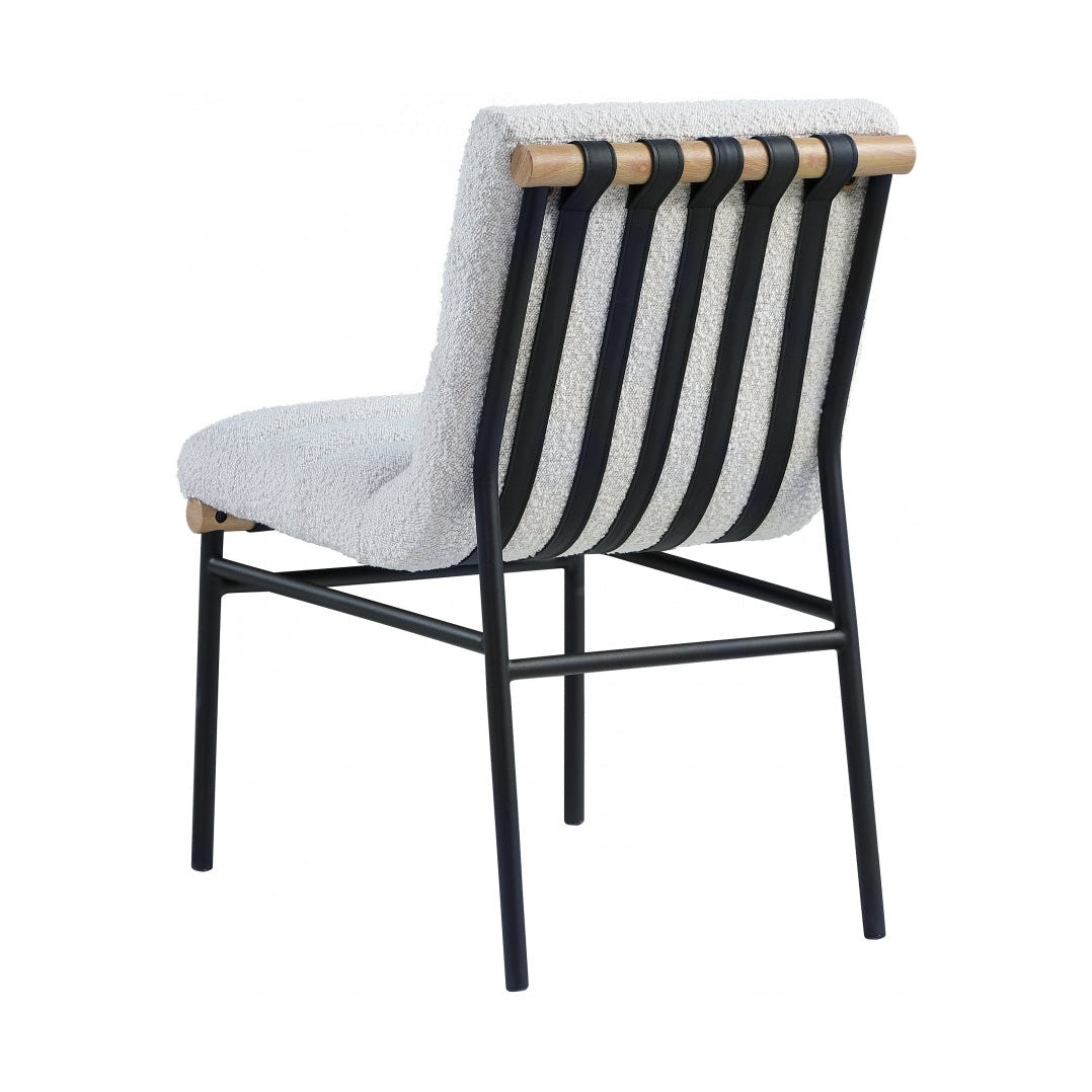 Ryna Boucle' Fabric Dining Chair back