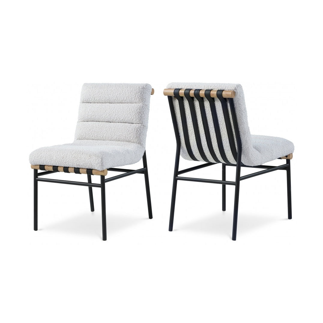 Ryna Boucle' Fabric Dining Chair set of 2